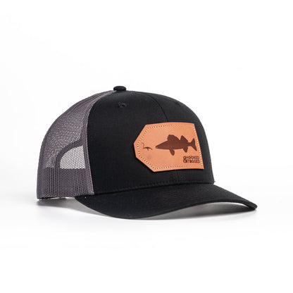 Hooked & Tagged  - Walleye Patch Hat