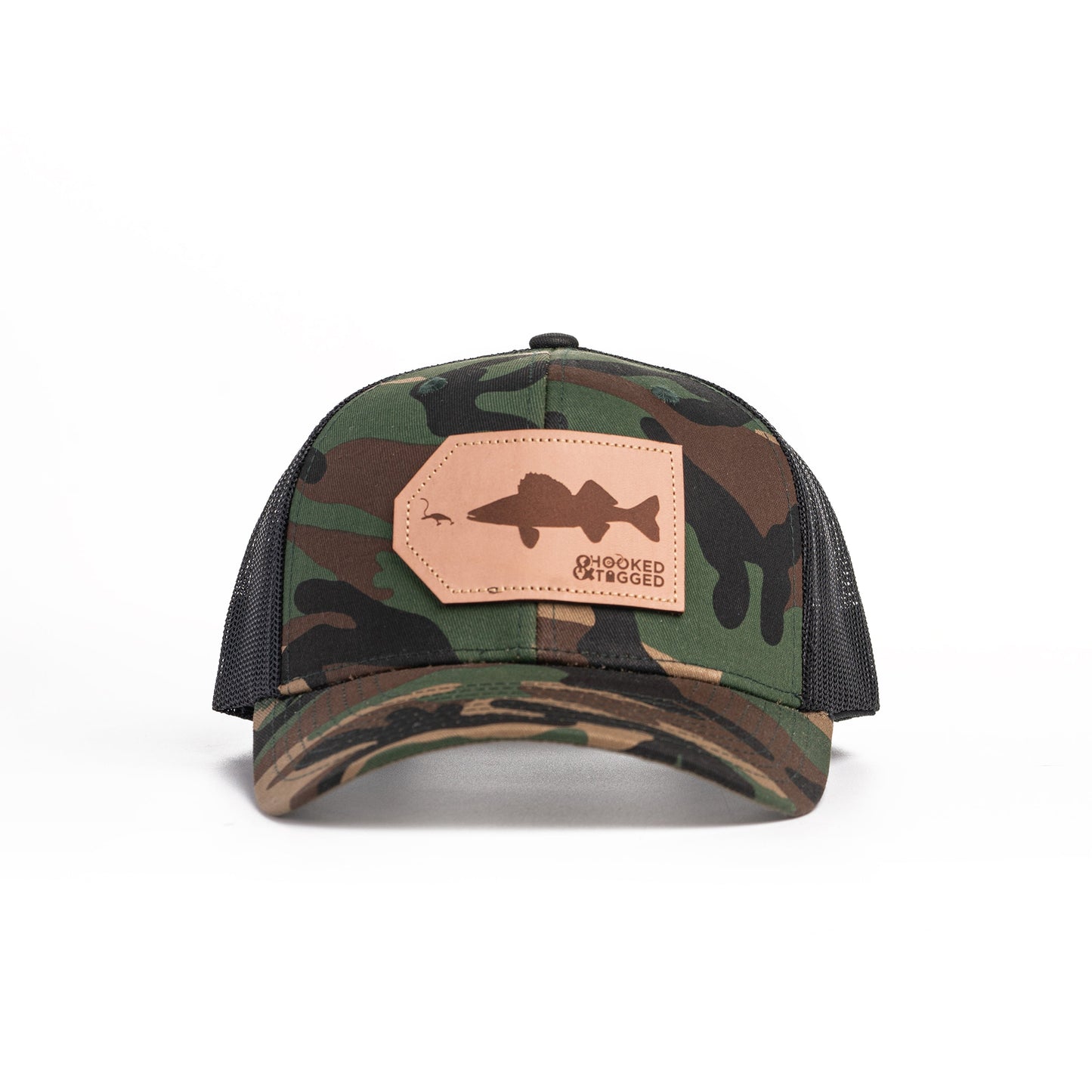 Hooked & Tagged  - Walleye Patch Hat