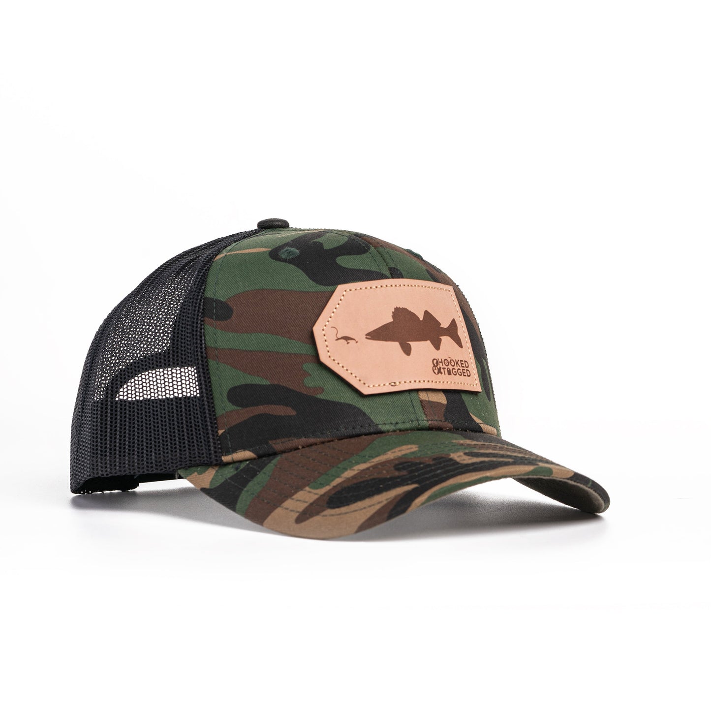 Hooked & Tagged  - Walleye Patch Hat