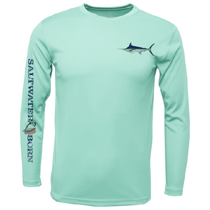 SK Marlin on Chest Long Sleeve UPF 50+ Dry-Fit Shirt
