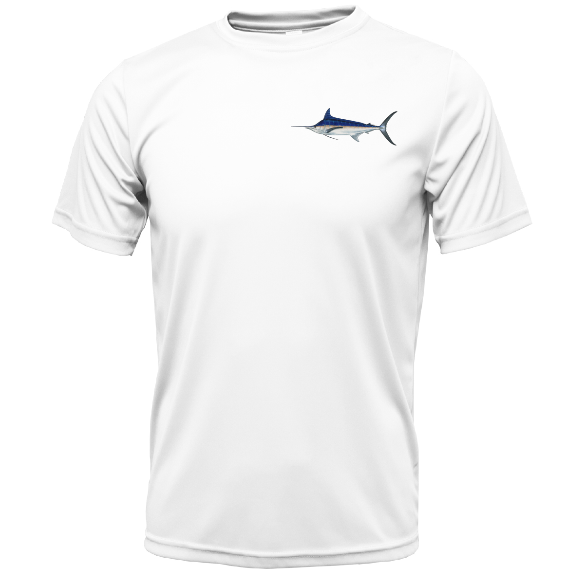 Saltwater Born Key West, FL Marlin on Chest Short Sleeve UPF 50+ Dry-Fit Shirt