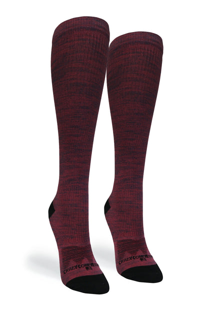 Crazy Compression Maroon Heather - (Standard & Extra Wide)