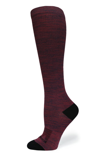Crazy Compression Maroon Heather - (Standard & Extra Wide)
