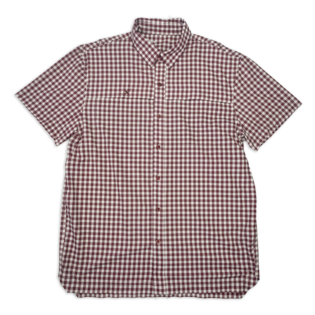 Xotic - Short Sleeve Patterned Lifestyle Button Down w/ REPEL-X
