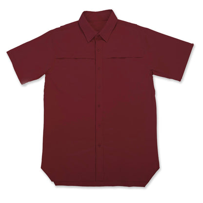 Xotic - Short Sleeve Solid Lifestyle Button Down w/ REPEL-X