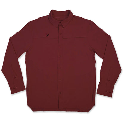 Xotic - Long Sleeve Solid Lifestyle Button Down w/ REPEL-X