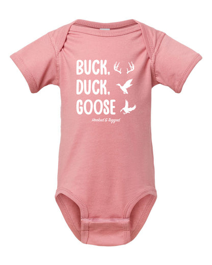 Hooked & Tagged  - Buck, Duck, Goose Onesie