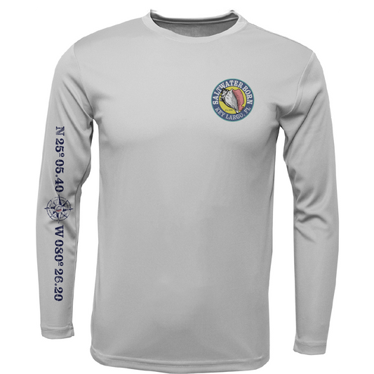 Saltwater Born Key Largo, FL Surrender The Booty Long Sleeve UPF 50+ Dry-Fit Shirt