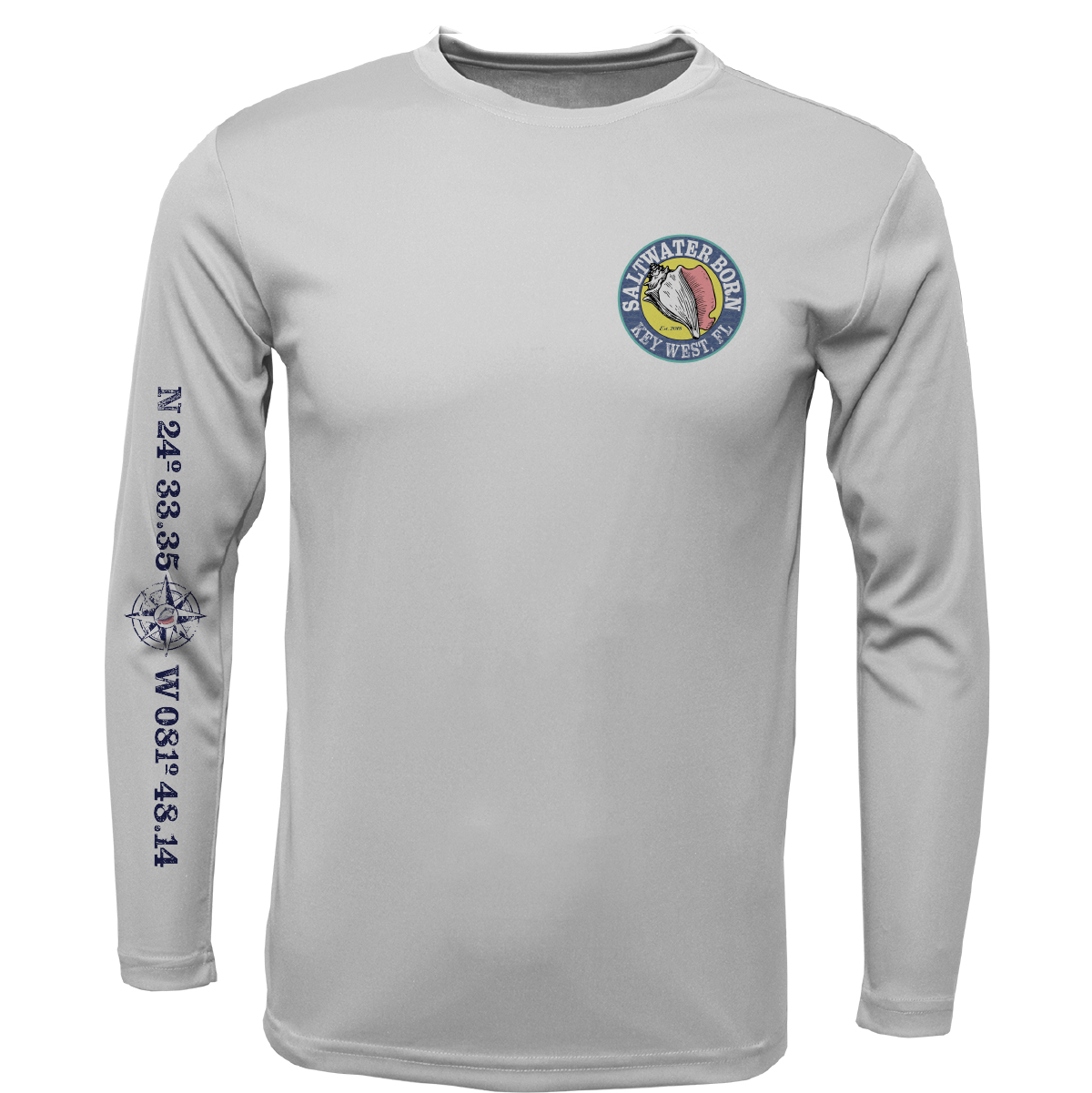Saltwater Born Key West, FL Surrender The Booty Long Sleeve UPF 50+ Dry-Fit Shirt