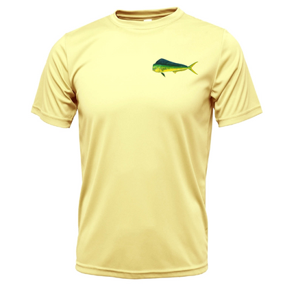 Saltwater Born Key West, FL Mahi on Chest Short Sleeve UPF 50+ Dry-Fit Shirt