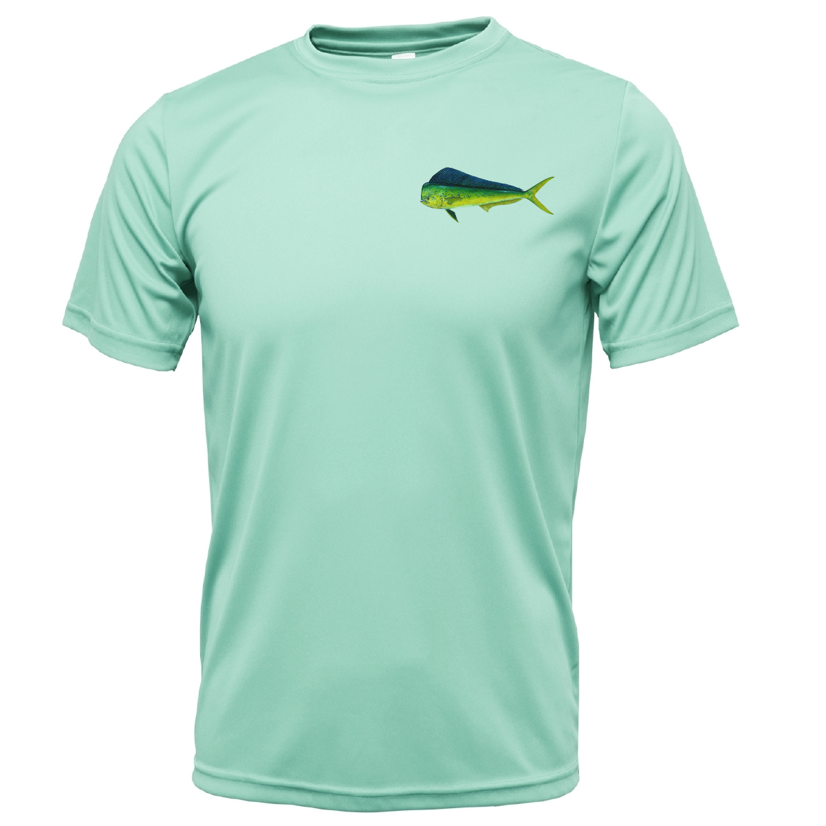 Saltwater Born Key West, FL Mahi on Chest Short Sleeve UPF 50+ Dry-Fit Shirt