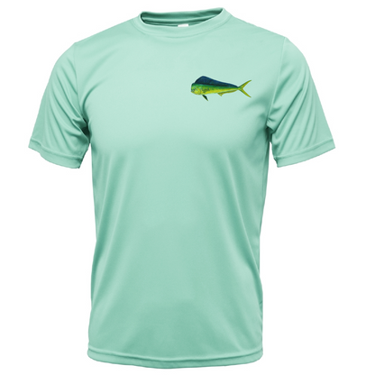 Saltwater Born Key West, FL Mahi on Chest Short Sleeve UPF 50+ Dry-Fit Shirt