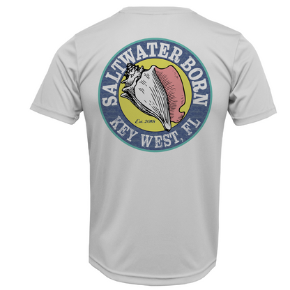 Saltwater Born Key West, FL Mahi on Chest Short Sleeve UPF 50+ Dry-Fit Shirt