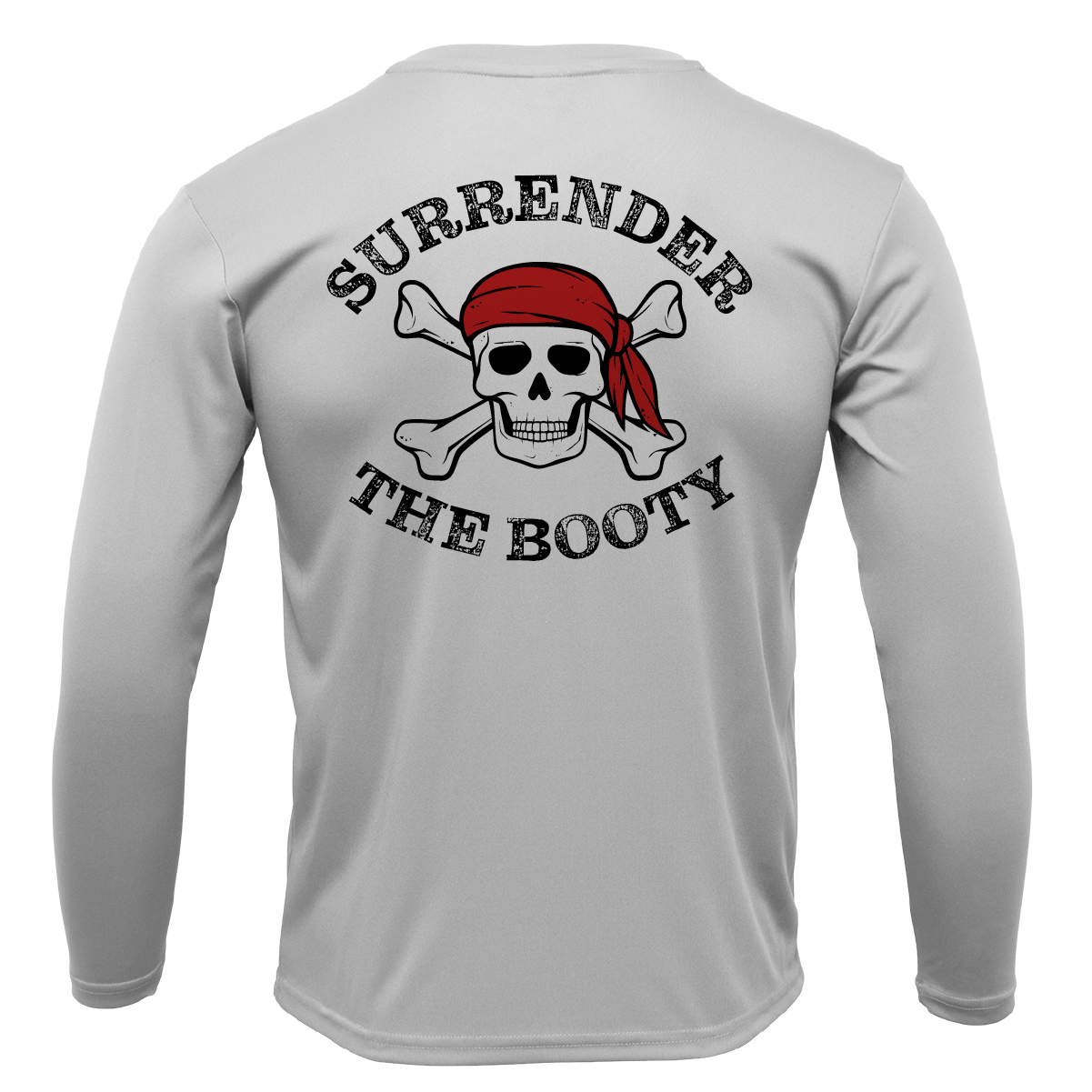 Saltwater Born Florida Freshwater Born "Surrender The Booty" Men's Long Sleeve UPF 50+ Dry-Fit Shirt