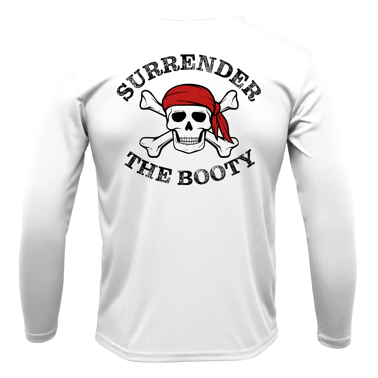 Saltwater Born Freshwater Born "Live Love Lake" Surrender the Booty Men's Long Sleeve UPF 50+ Dry-Fit Shirt