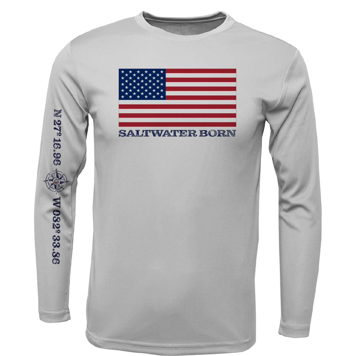 Siesta Key, FL USA Born Long Sleeve UPF 50+ Dry-Fit Shirt