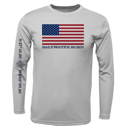 Siesta Key, FL USA Born Long Sleeve UPF 50+ Dry-Fit Shirt