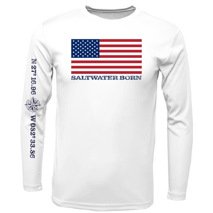 Siesta Key, FL USA Born Long Sleeve UPF 50+ Dry-Fit Shirt