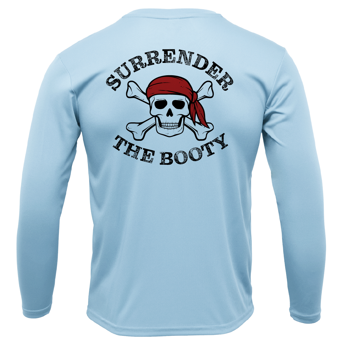 Saltwater Born Freshwater Born "Live Love Lake" Surrender the Booty Men's Long Sleeve UPF 50+ Dry-Fit Shirt