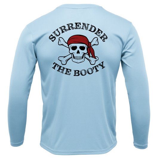 Saltwater Born Florida Freshwater Born "Surrender The Booty" Boy's Long Sleeve UPF 50+ Dry-Fit Shirt