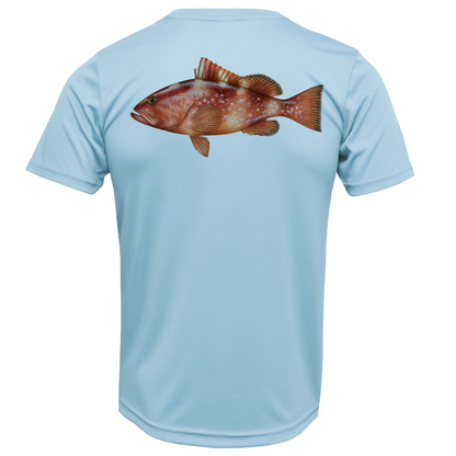 USA Grouper Short Sleeve UPF 50+ Dry-Fit Shirt