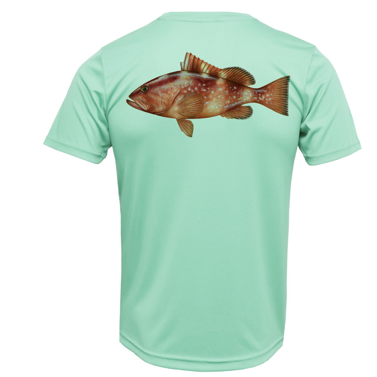 USA Grouper Short Sleeve UPF 50+ Dry-Fit Shirt