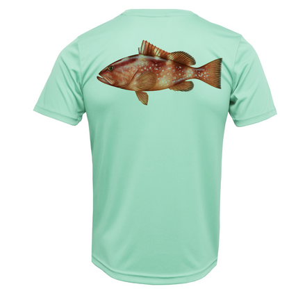 USA Grouper Short Sleeve UPF 50+ Dry-Fit Shirt