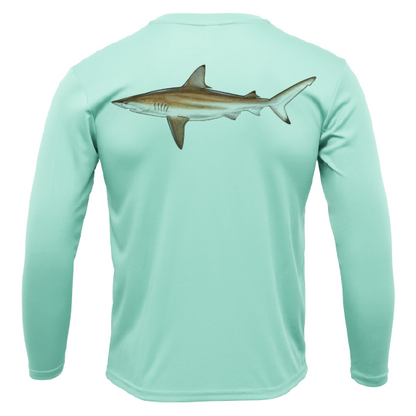 Saltwater Born Blacktip Long Sleeve UPF 50+ Dry-Fit Shirt