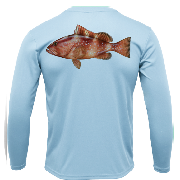 USA Grouper Long Sleeve UPF 50+ Dry-Fit Shirt