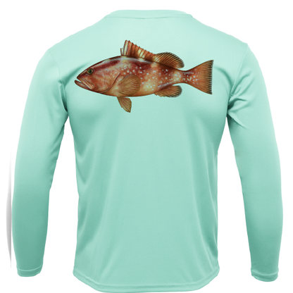 Saltwater Born Grouper Long Sleeve UPF 50+ Dry-Fit Shirt