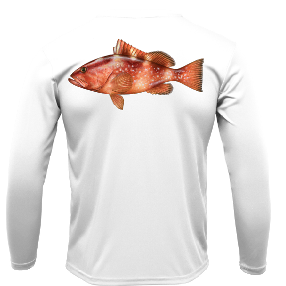 Saltwater Born Grouper Long Sleeve UPF 50+ Dry-Fit Shirt