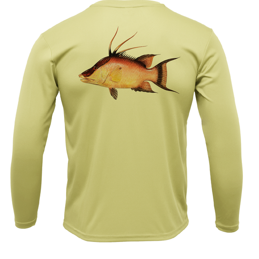 USA Hogfish Long Sleeve UPF 50+ Dry-Fit Shirt