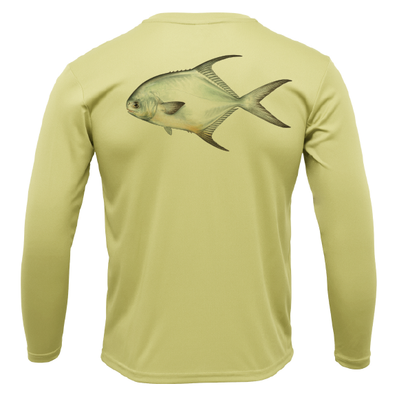 Saltwater Born Key West, FL Permit Long Sleeve UPF 50+ Dry-Fit Shirt