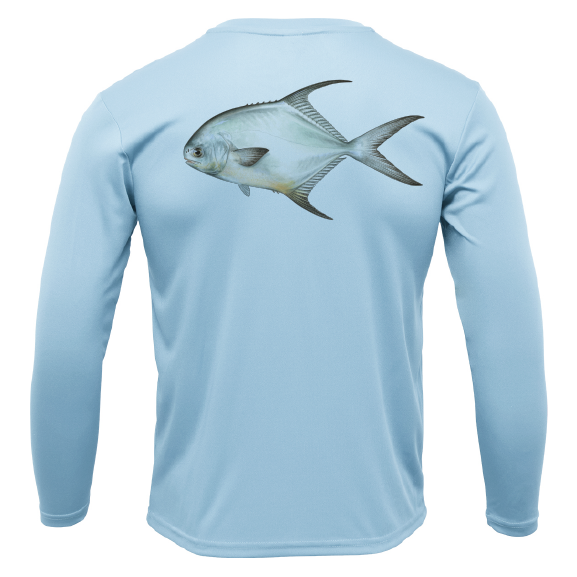 Saltwater Born Key West, FL Permit Long Sleeve UPF 50+ Dry-Fit Shirt