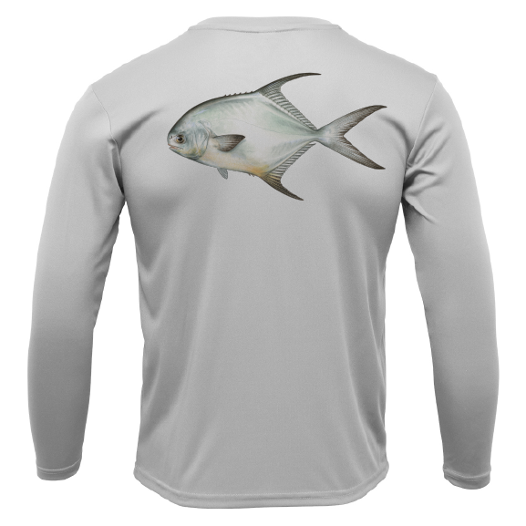 Saltwater Born Key West, FL Permit Long Sleeve UPF 50+ Dry-Fit Shirt