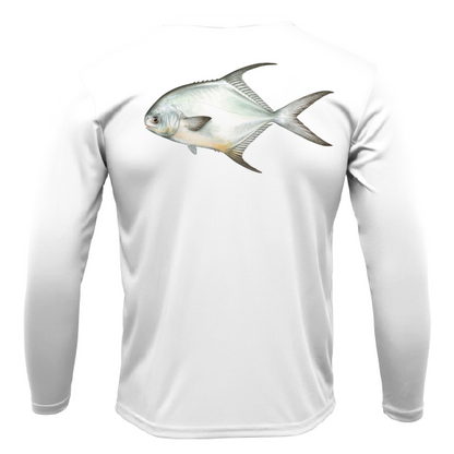 Saltwater Born Key West, FL Permit Long Sleeve UPF 50+ Dry-Fit Shirt