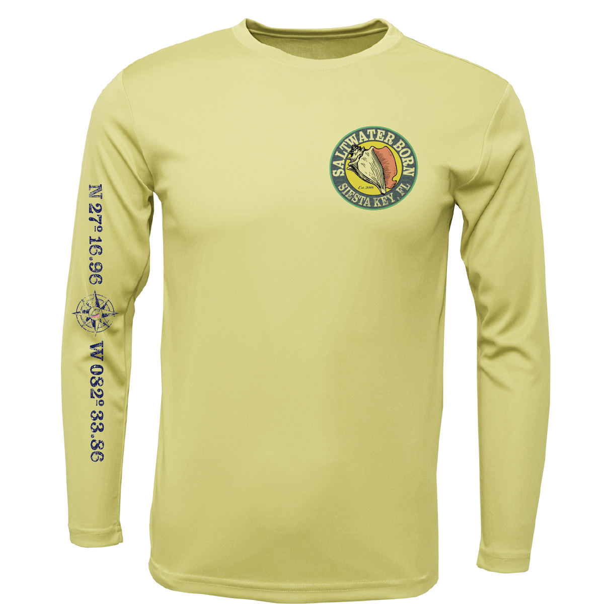 Siesta Key Swordfish Long Sleeve UPF 50+ Dry-Fit Shirt
