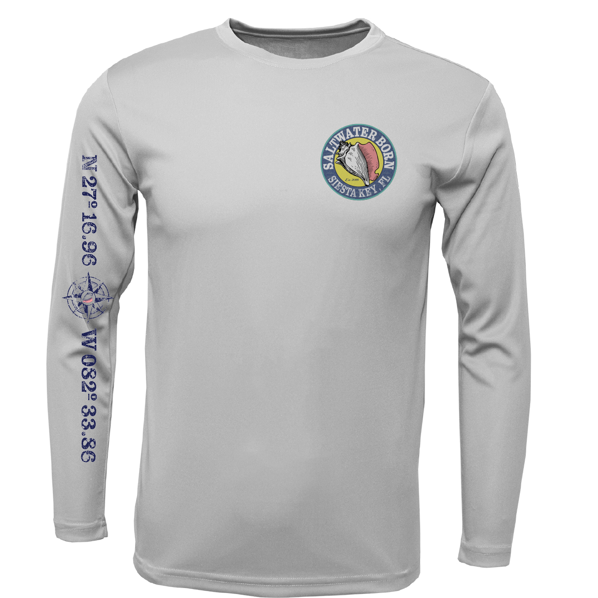 Siesta Key Grouper Long Sleeve UPF 50+ Dry-Fit Shirt