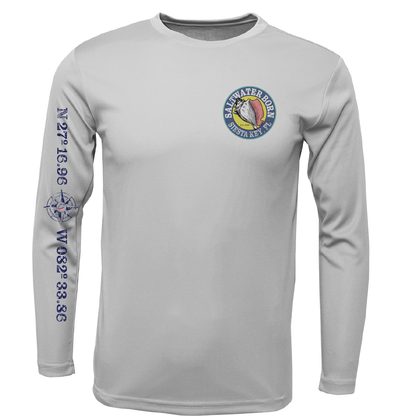 Siesta Key, FL Turtle Long Sleeve UPF 50+ Dry-Fit Shirt