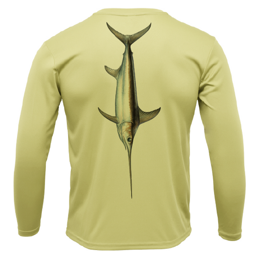 Saltwater Born Key West, FL Trophy Sword Long Sleeve UPF 50+ Dry-Fit Shirt