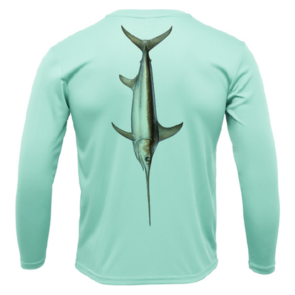Saltwater Born Key West, FL Trophy Sword Long Sleeve UPF 50+ Dry-Fit Shirt