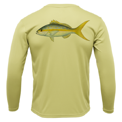 USA Yellowtail Long Sleeve UPF 50+ Dry-Fit Shirt