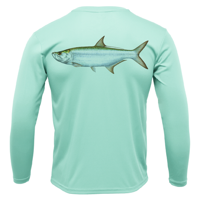 Saltwater Born Key West, FL Tarpon Long Sleeve UPF 50+ Dry-Fit Shirt