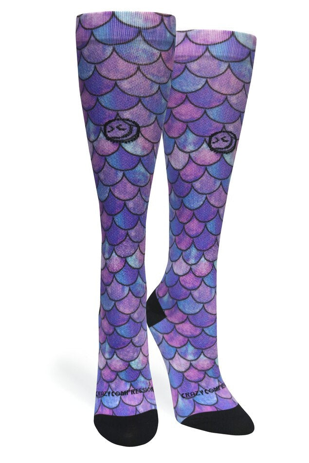 Crazy Compression Mermaid Purple - (Standard & Extra Wide)