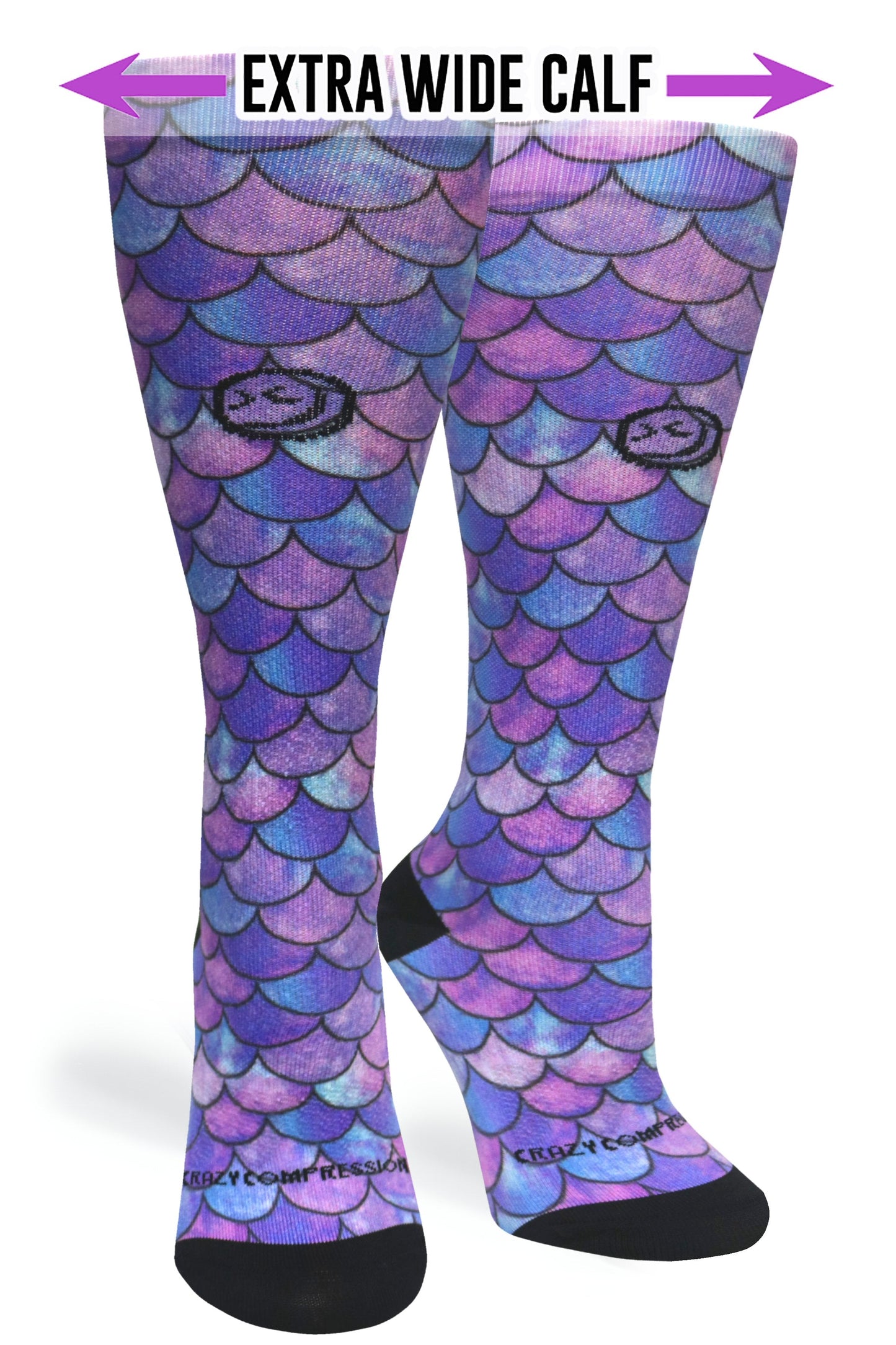 Crazy Compression Mermaid Purple - (Standard & Extra Wide)