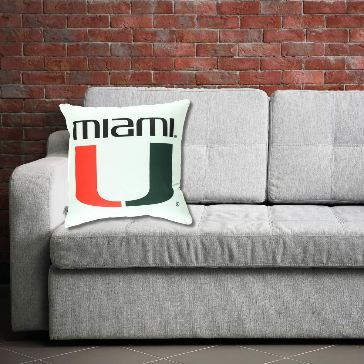 Campus Hammocks Miami Hurricanes Logo Pillow Cover