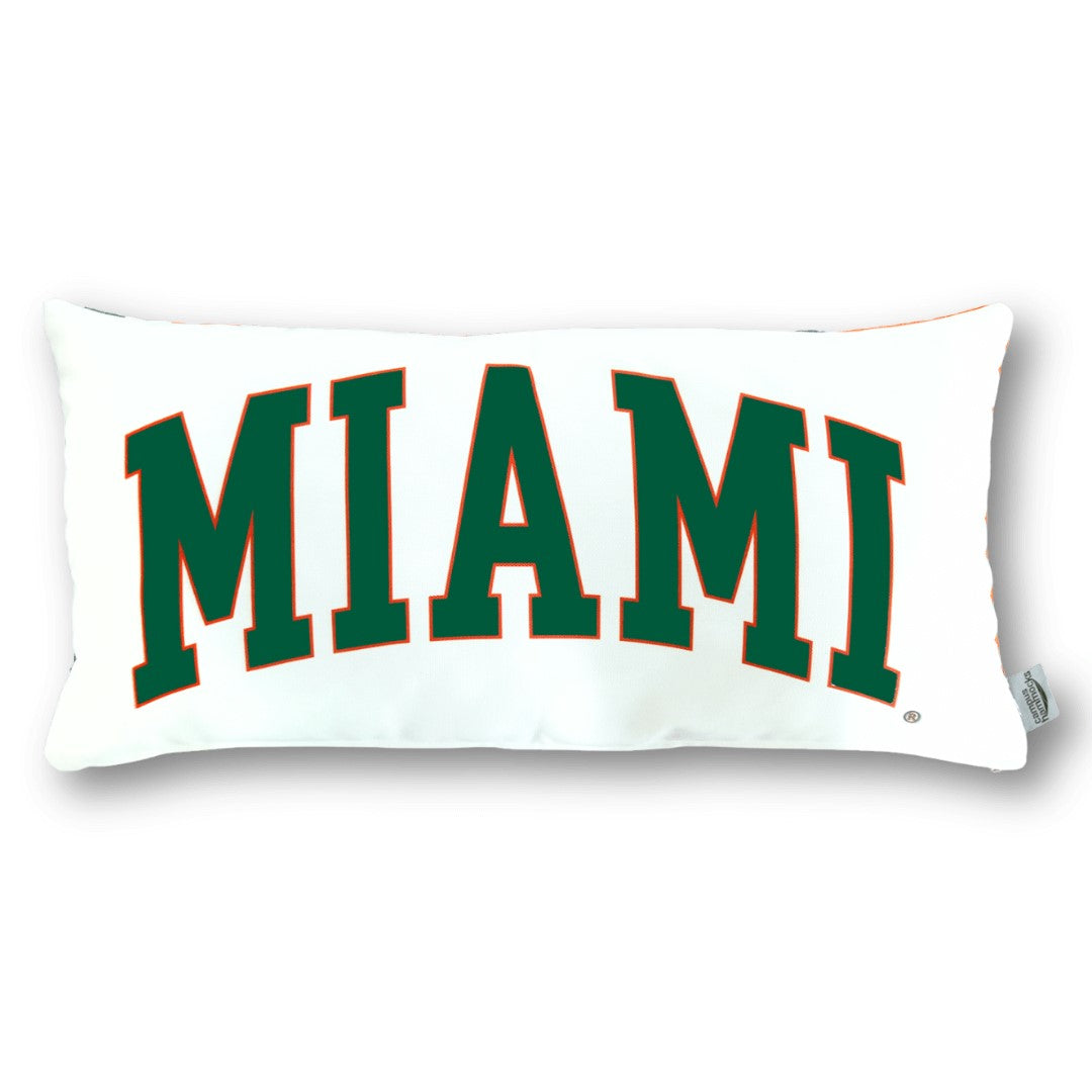 Campus Hammocks University of Miami Hurricanes Lumbar Pillow Cover