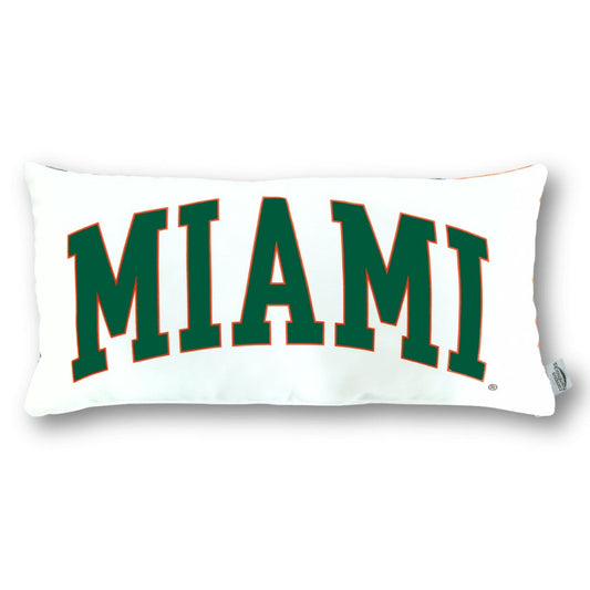 Campus Hammocks University of Miami Hurricanes Lumbar Pillow Cover