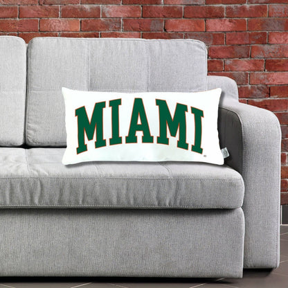 Campus Hammocks University of Miami Hurricanes Lumbar Pillow Cover