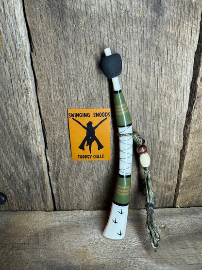 Swinging Snoods Turkey Calls Green and Tan